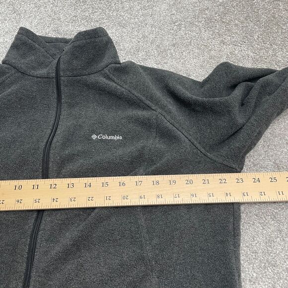 Columbia Benton Springs Fleece Jacket Womens XL Gray Full Zip Pocket Outdoor - Picture 7 of 13